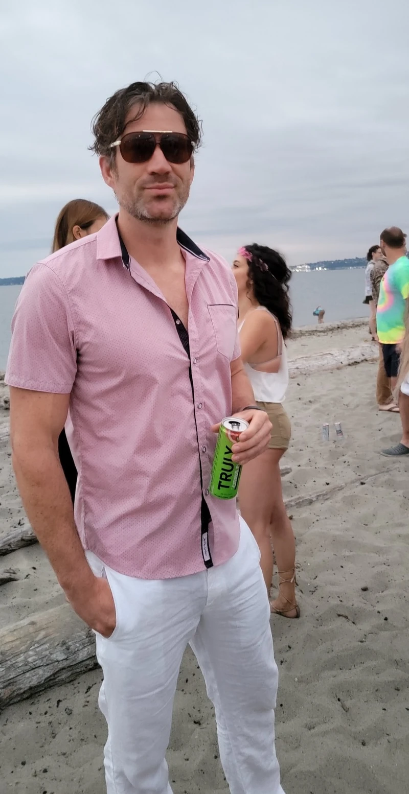 Joe enjoying time at the beach