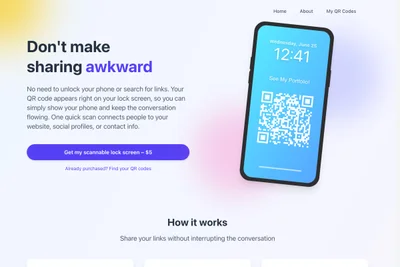 Screenshot of QR Code Generator